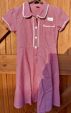 Item Name: G7-8 003 Description: Gingham Dress Condition: Good Size: Aged 7 Price: £1.50