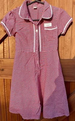 Item Name: G7-8 004 Description: Gingham Dress Condition: Good Size: Aged 7 Price: £1.50