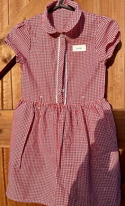 Item Name: G7-8 009 Description: Gingham Dress Condition: Good Size: Aged 6-7 Price: £1.50