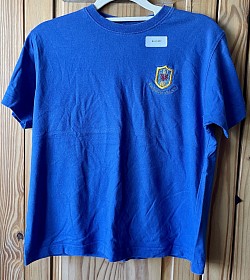 Item Name: B9-10 022 Description: Blue PE T-Shirt Condition: Good Size: Age 11-12 Price: 50p